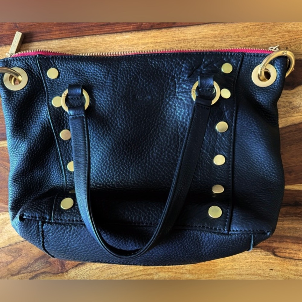 Hammitt satchel black/brushed gold red zip, Medium Daniel. Excellent condition.